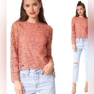 Alice + Olivia Pasha Top in Salmon size M